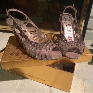 Lady Couture Strappy Beadazzled Heels